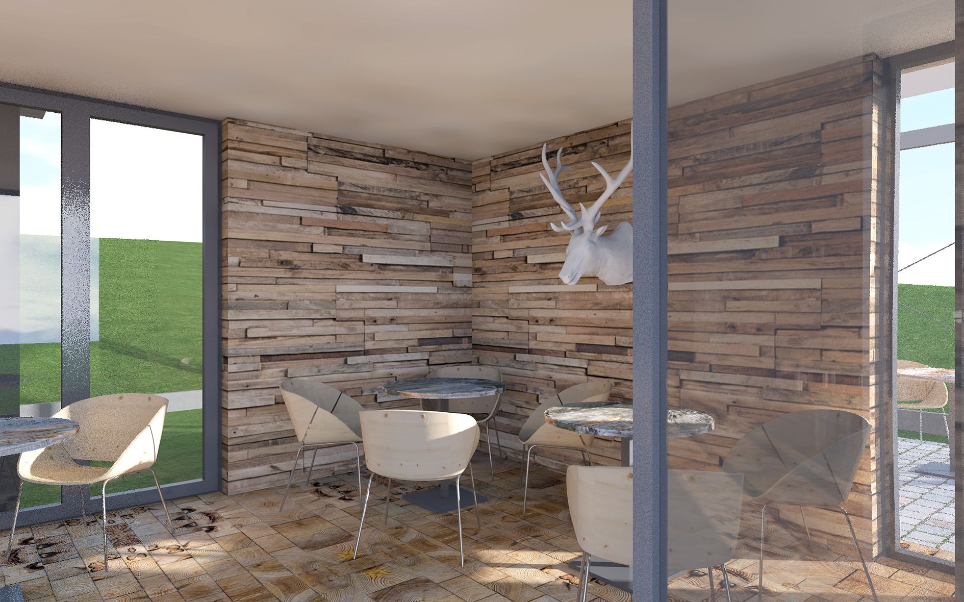 Umbau und Sanierung Bistro Harzer Hexenreich Rothesütte, Architekt Michael Flagmeyer