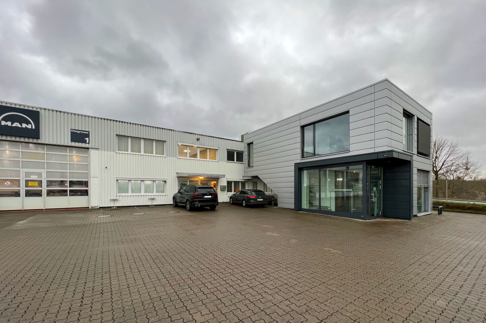 Neubau Dialogannahme MAN Obermann Osterode, Architekt Michael Flagmeyer