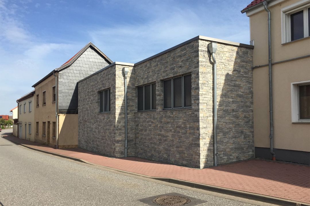 Erweiterung Gewerbebetrieb Fleischer Naturstein Tilleda, Architekt Michael Flagmeyer